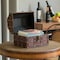 Vintiquewise Black Vintage Caribbean Pirate Chest with Decorative Nailed Design QI003078 - alternate 3